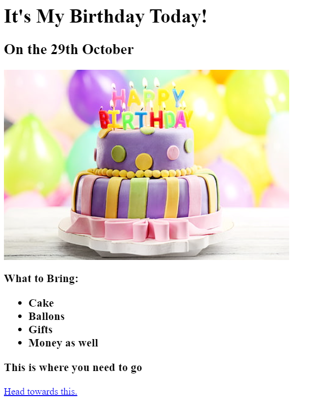 Birthday Invite Project Image